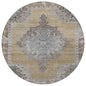 Haelion Brown Washable Indoor-Outdoor Rug