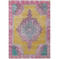 Haelion Gold Washable Indoor-Outdoor Rug