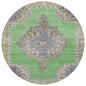 Haelion Green Washable Indoor-Outdoor Rug