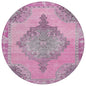 Haelion Pink Washable Indoor-Outdoor Rug