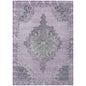 Haelion Plum Washable Indoor-Outdoor Rug