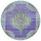 Haelion Purple Washable Indoor-Outdoor Rug