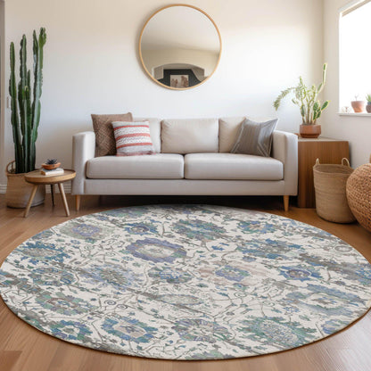 Haelira Ivory Washable Indoor-Outdoor Rug