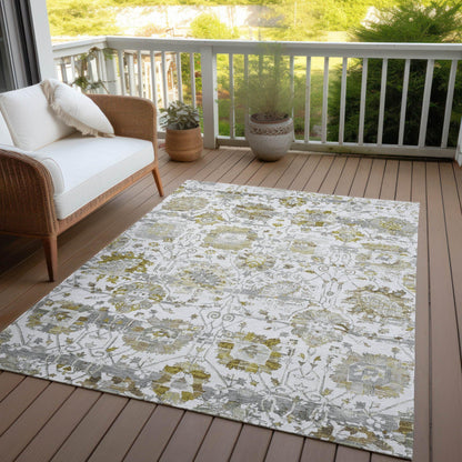 Haelira Linen Washable Indoor-Outdoor Rug