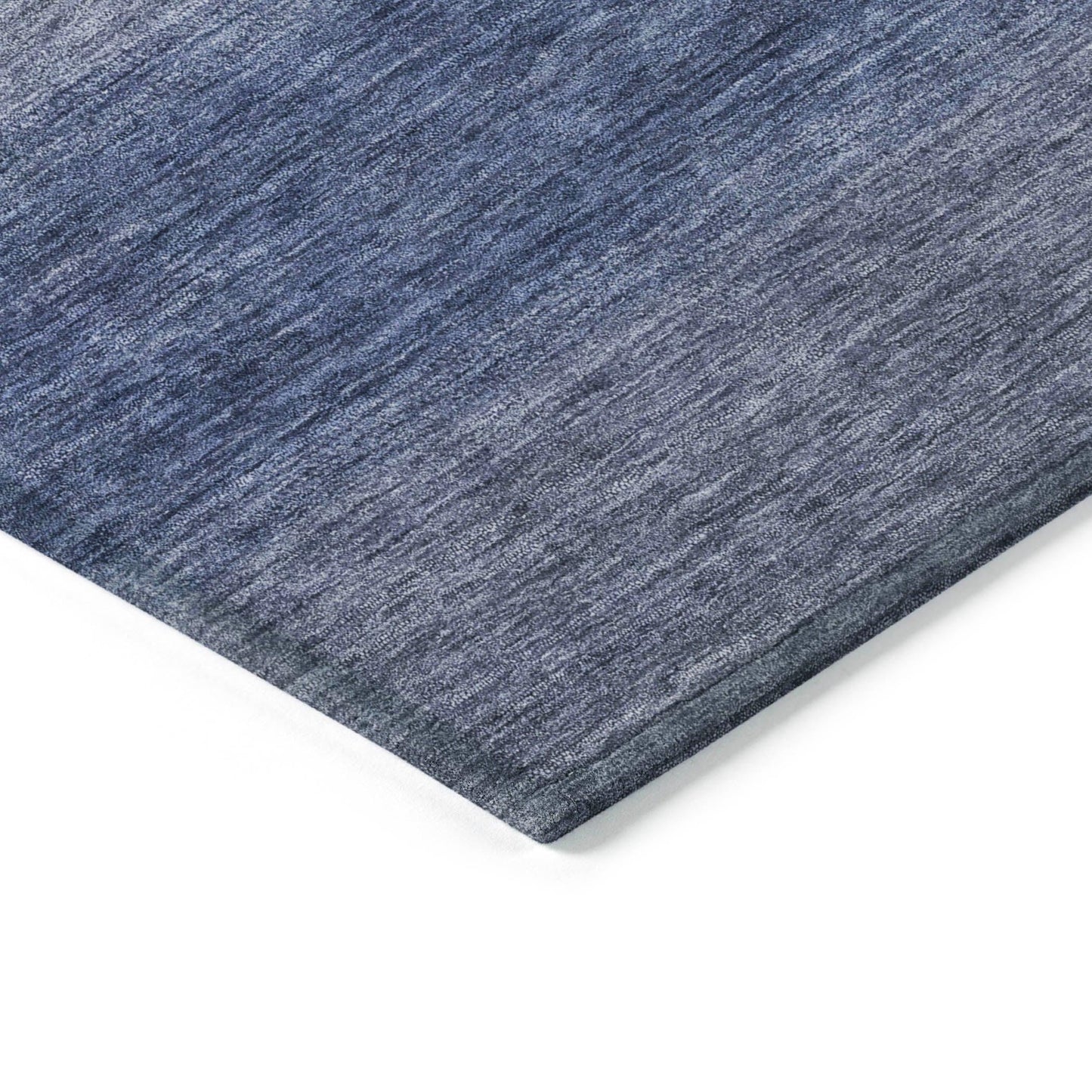 Haelius Blue Washable Indoor-Outdoor Rug