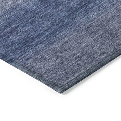 Haelius Blue Washable Indoor-Outdoor Rug