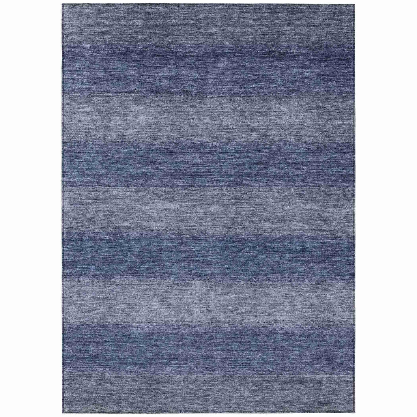 Haelius Blue Washable Indoor-Outdoor Rug