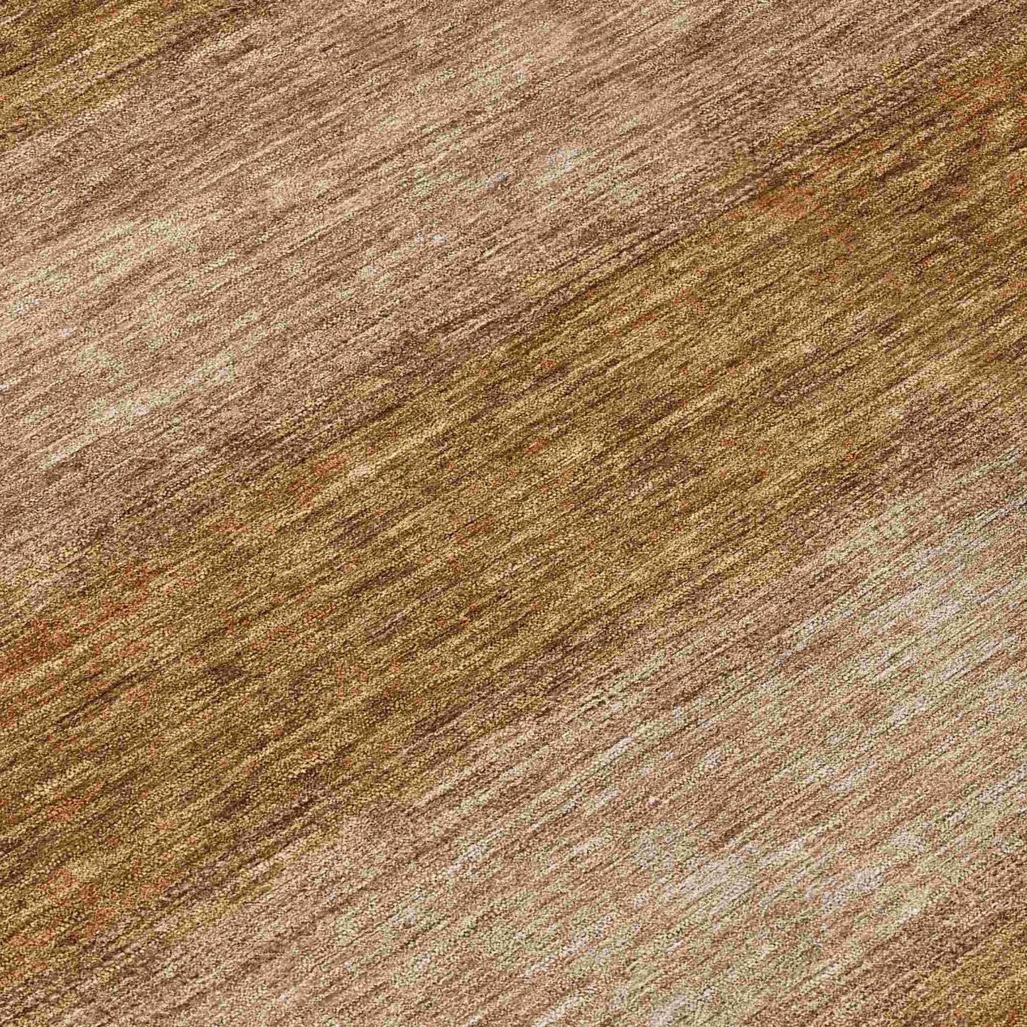 Haelius Brown Washable Indoor-Outdoor Rug