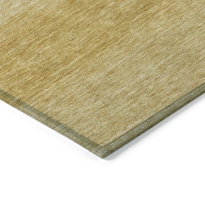 Haelius Gold Washable Indoor-Outdoor Rug