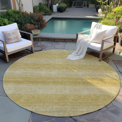 Haelius Gold Washable Indoor-Outdoor Rug