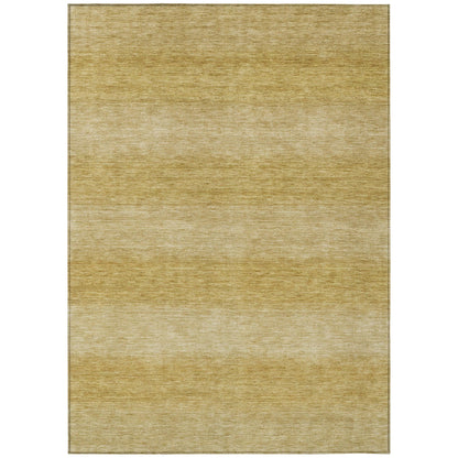 Haelius Gold Washable Indoor-Outdoor Rug