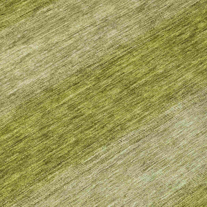 Haelius Green Washable Indoor-Outdoor Rug