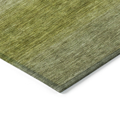 Haelius Green Washable Indoor-Outdoor Rug