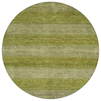 Haelius Green Washable Indoor-Outdoor Rug