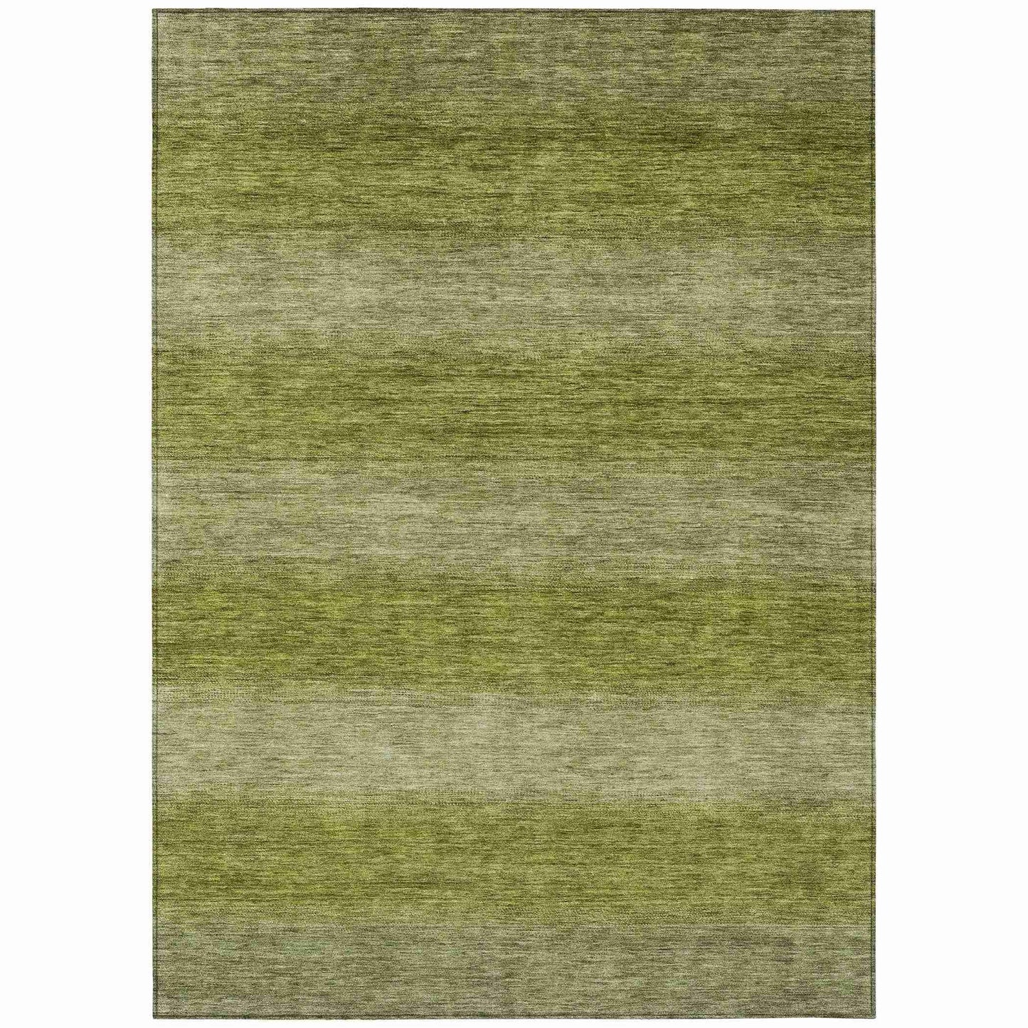 Haelius Green Washable Indoor-Outdoor Rug