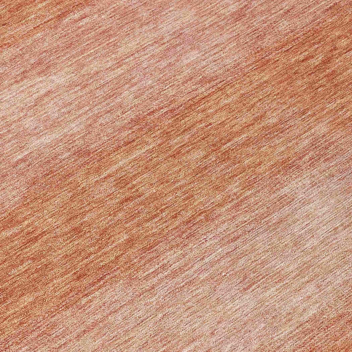 Haelius Orange Washable Indoor-Outdoor Rug