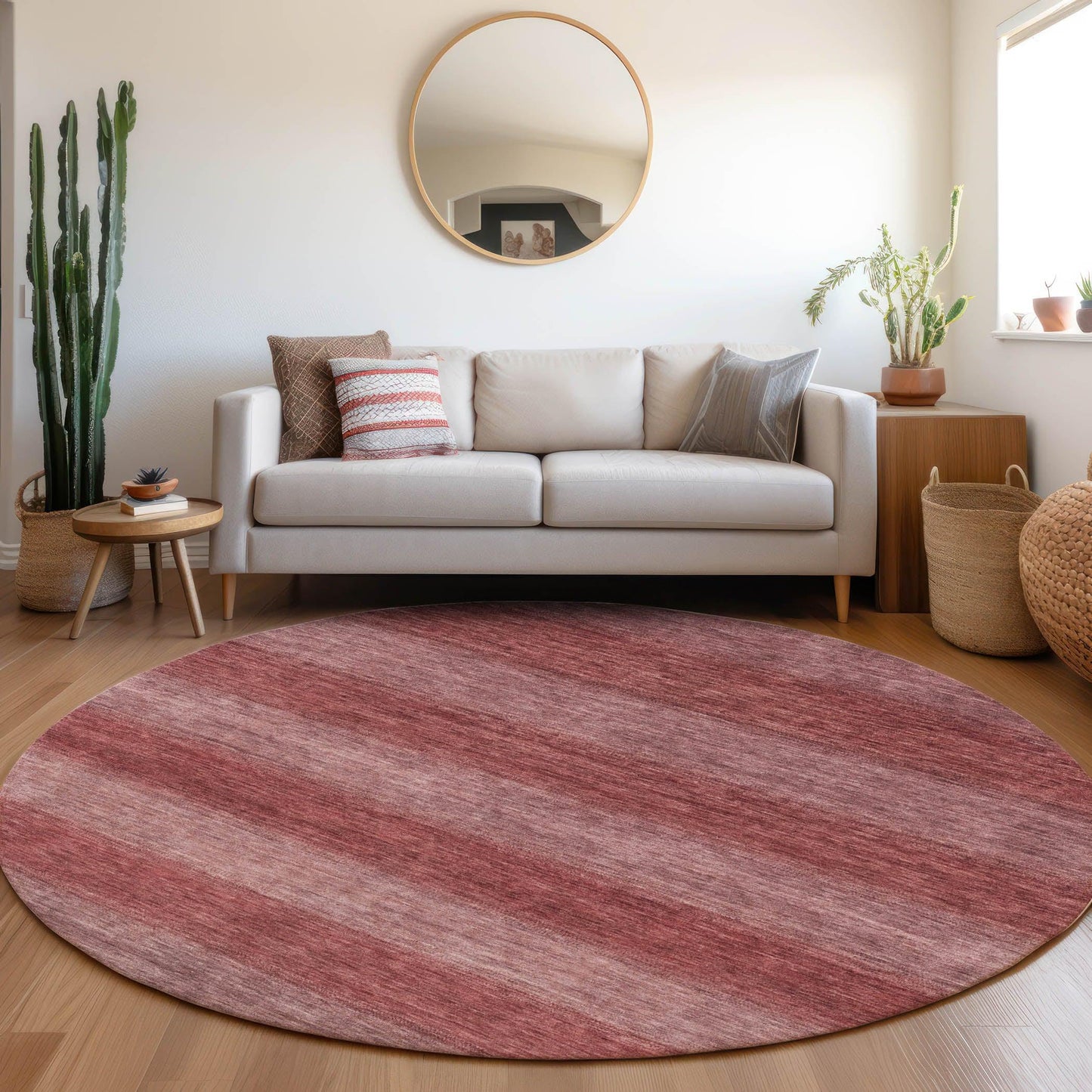 Haelius Paprika Washable Indoor-Outdoor Rug