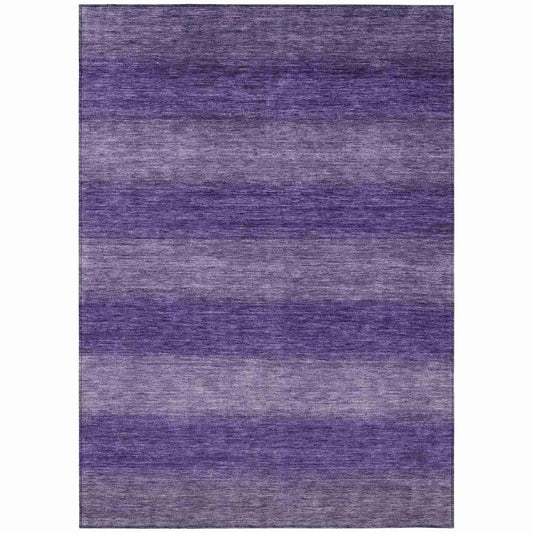 Haelius Purple Washable Indoor-Outdoor Rug