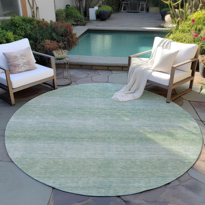Haelius Teal Washable Indoor-Outdoor Rug