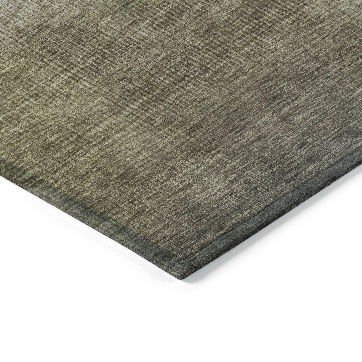 Haelor Gray Washable Indoor-Outdoor Rug