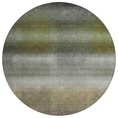 Haelor Gray Washable Indoor-Outdoor Rug