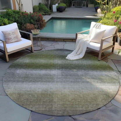 Haelor Gray Washable Indoor-Outdoor Rug