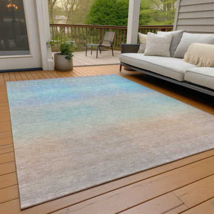 Haelor Sky Washable Indoor-Outdoor Rug
