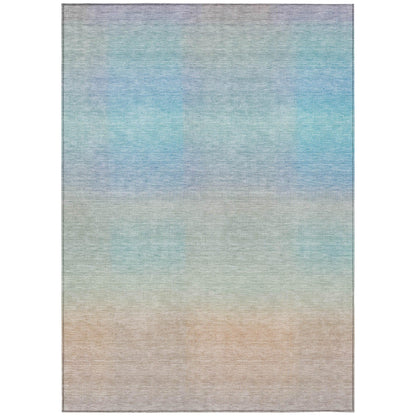 Haelor Sky Washable Indoor-Outdoor Rug