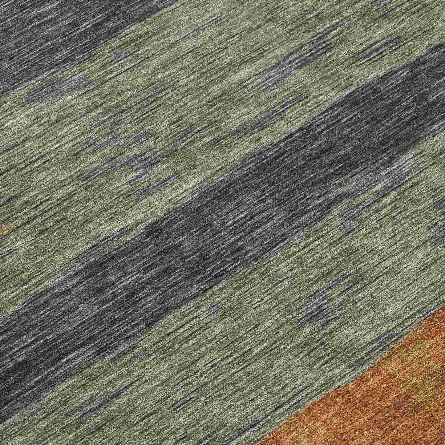 Haelora Blue Washable Indoor-Outdoor Rug