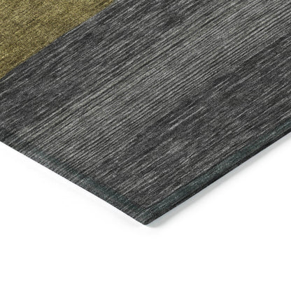 Haelora Gray Washable Indoor-Outdoor Rug