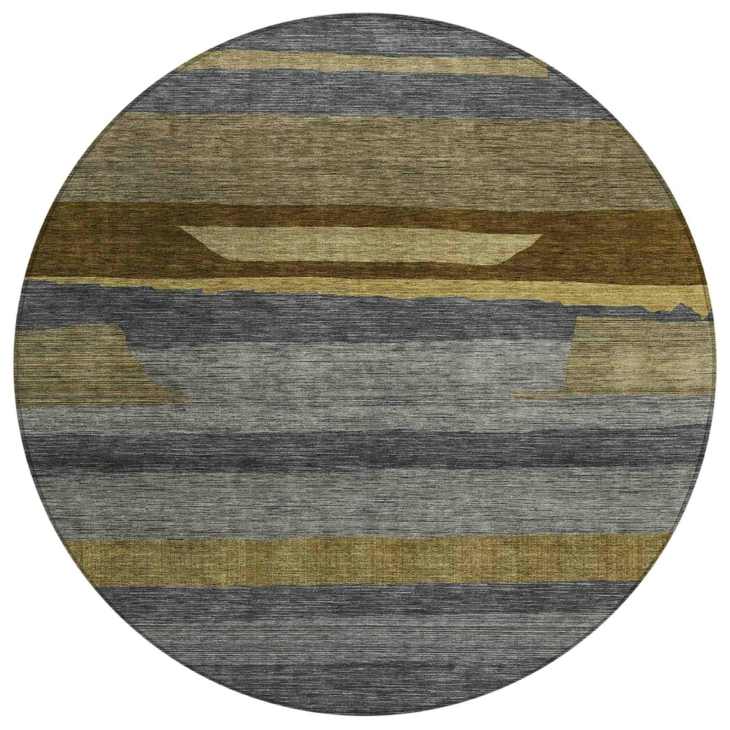 Haelora Gray Washable Indoor-Outdoor Rug