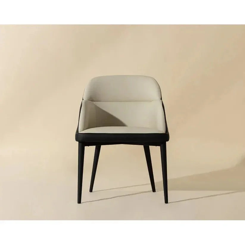 Hagan Leather Dining Armchair - LOOMLAN - SUNPAN - Dining Chairs