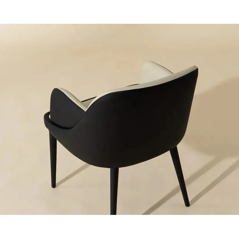Hagan Leather Dining Armchair - LOOMLAN - SUNPAN - Dining Chairs