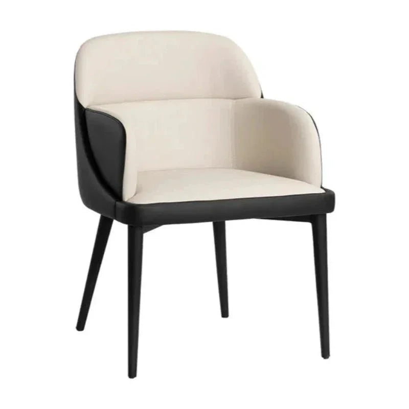 Hagan Leather Dining Armchair - LOOMLAN - SUNPAN - Dining Chairs