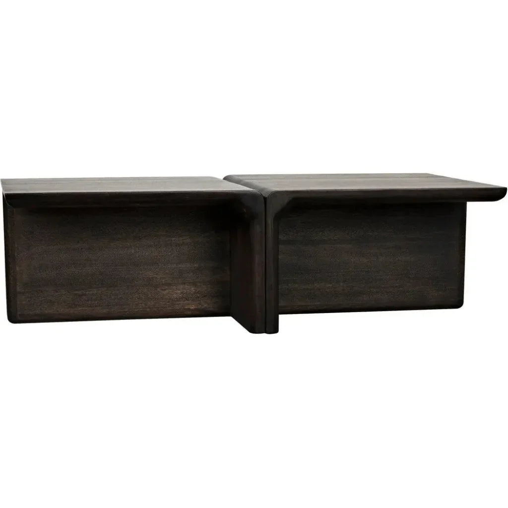 Hagen Coffee Table, Ebony Walnut - LOOMLAN - Noir - Coffee Tables