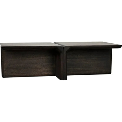 Hagen Coffee Table, Ebony Walnut - LOOMLAN - Noir - Coffee Tables