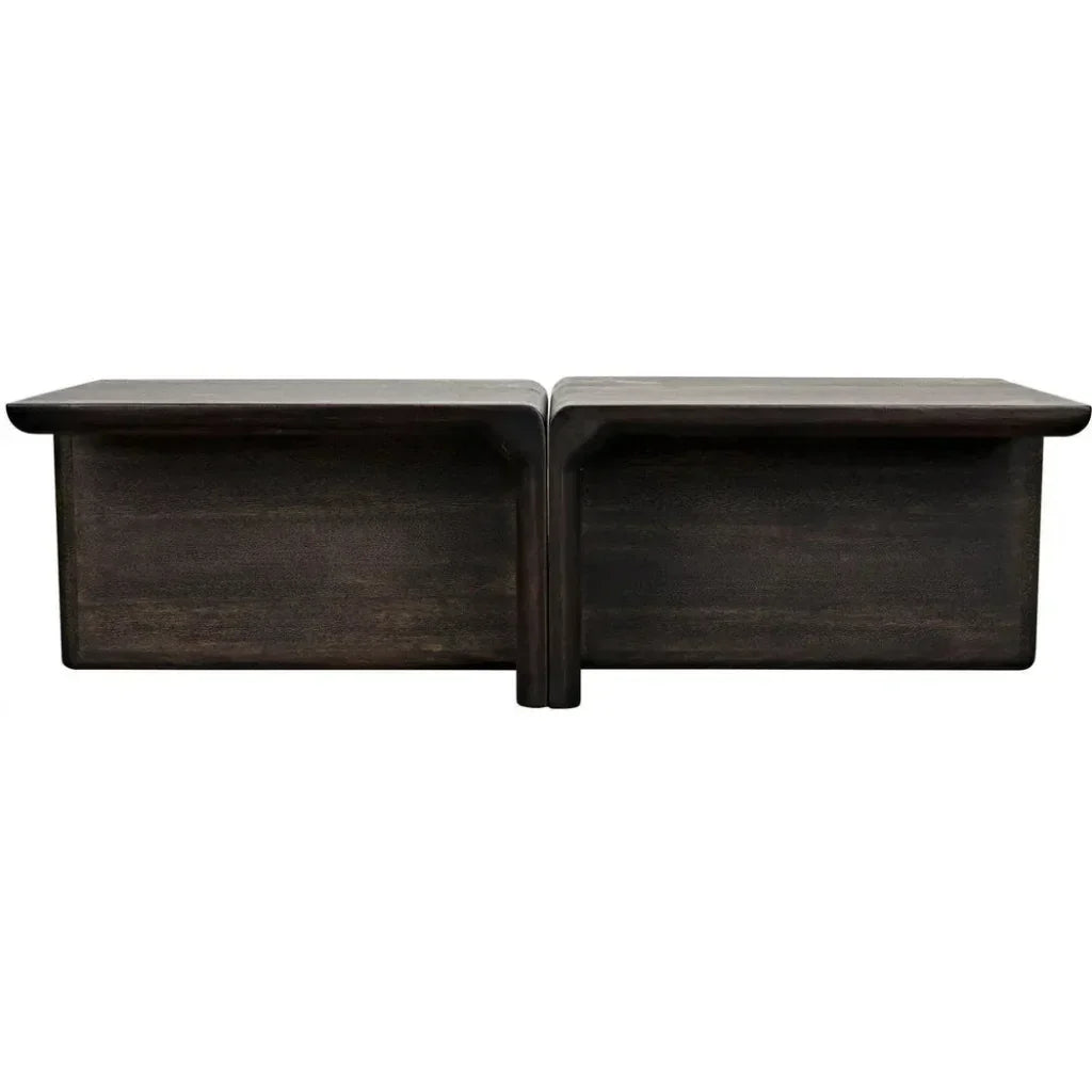 Hagen Coffee Table, Ebony Walnut - LOOMLAN - Noir - Coffee Tables
