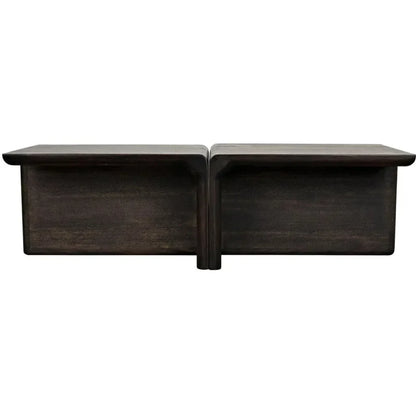 Hagen Coffee Table, Ebony Walnut - LOOMLAN - Noir - Coffee Tables