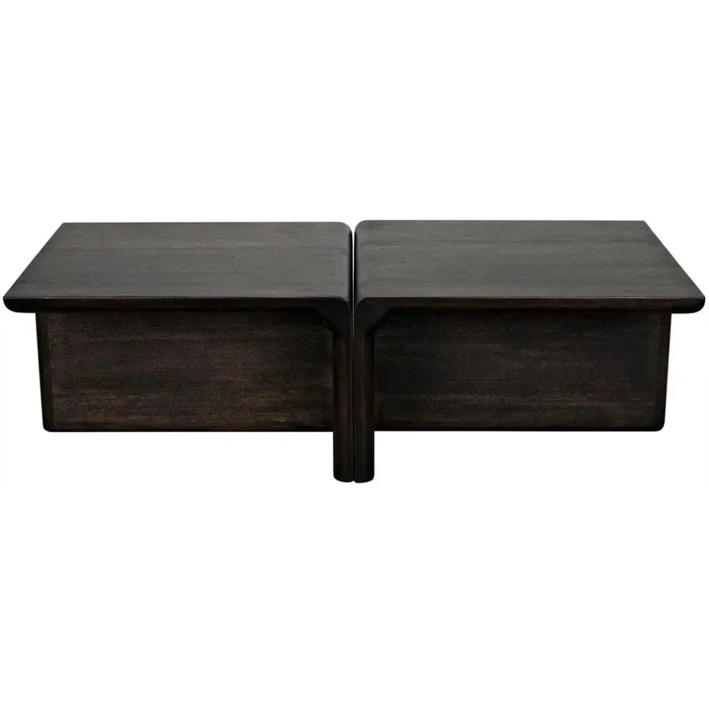 Hagen Coffee Table, Ebony Walnut - LOOMLAN - Noir - Coffee Tables