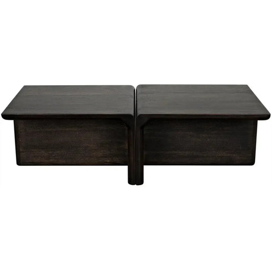 Hagen Coffee Table, Ebony Walnut - LOOMLAN - Noir - Coffee Tables