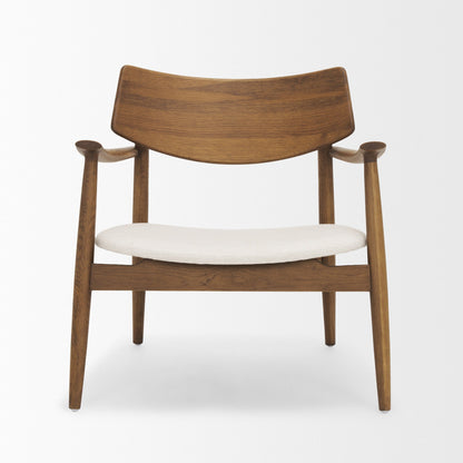 Haggen Cream Fabric Accent Chair