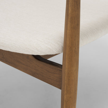 Haggen Cream Fabric Accent Chair