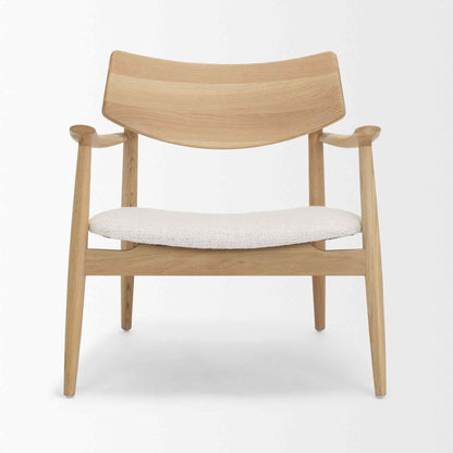 Haggen Cream Fabric Accent Chair