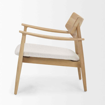 Haggen Cream Fabric Accent Chair