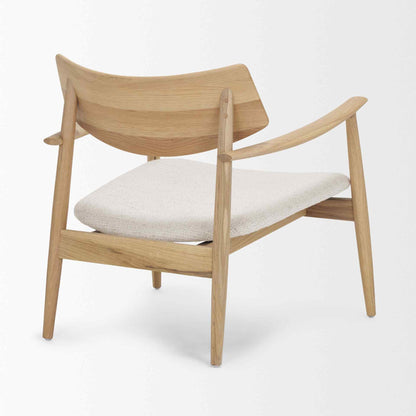 Haggen Cream Fabric Accent Chair