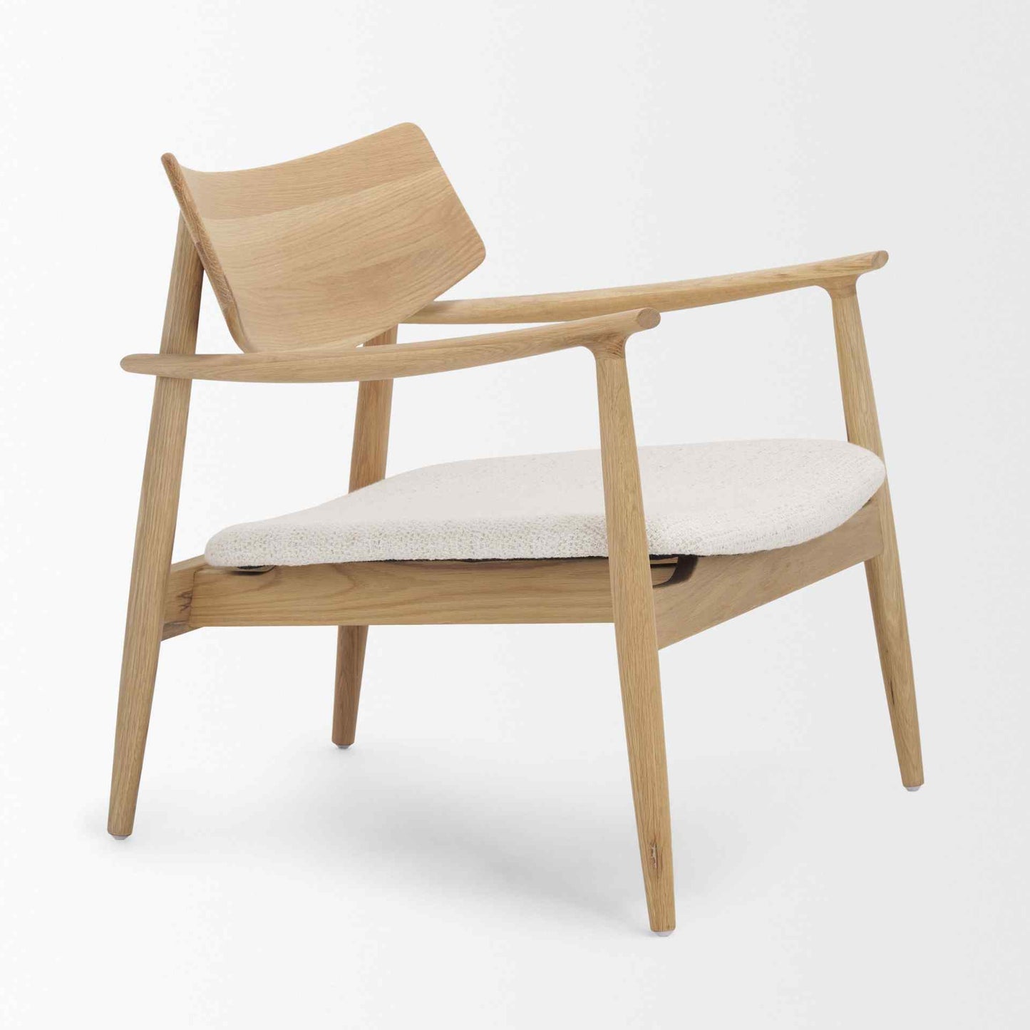 Haggen Cream Fabric Accent Chair