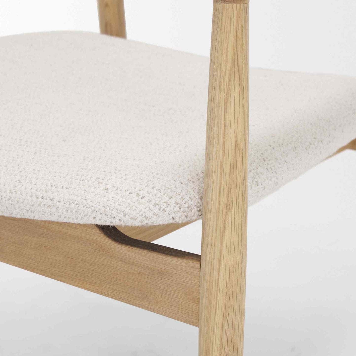 Haggen Cream Fabric Accent Chair