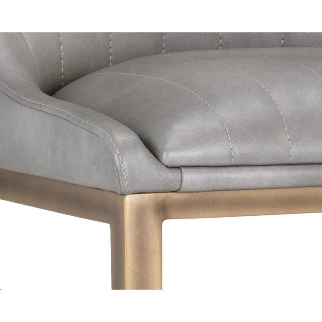 Halden Leather Urban Barstool - LOOMLAN - SUNPAN - Bar Stools