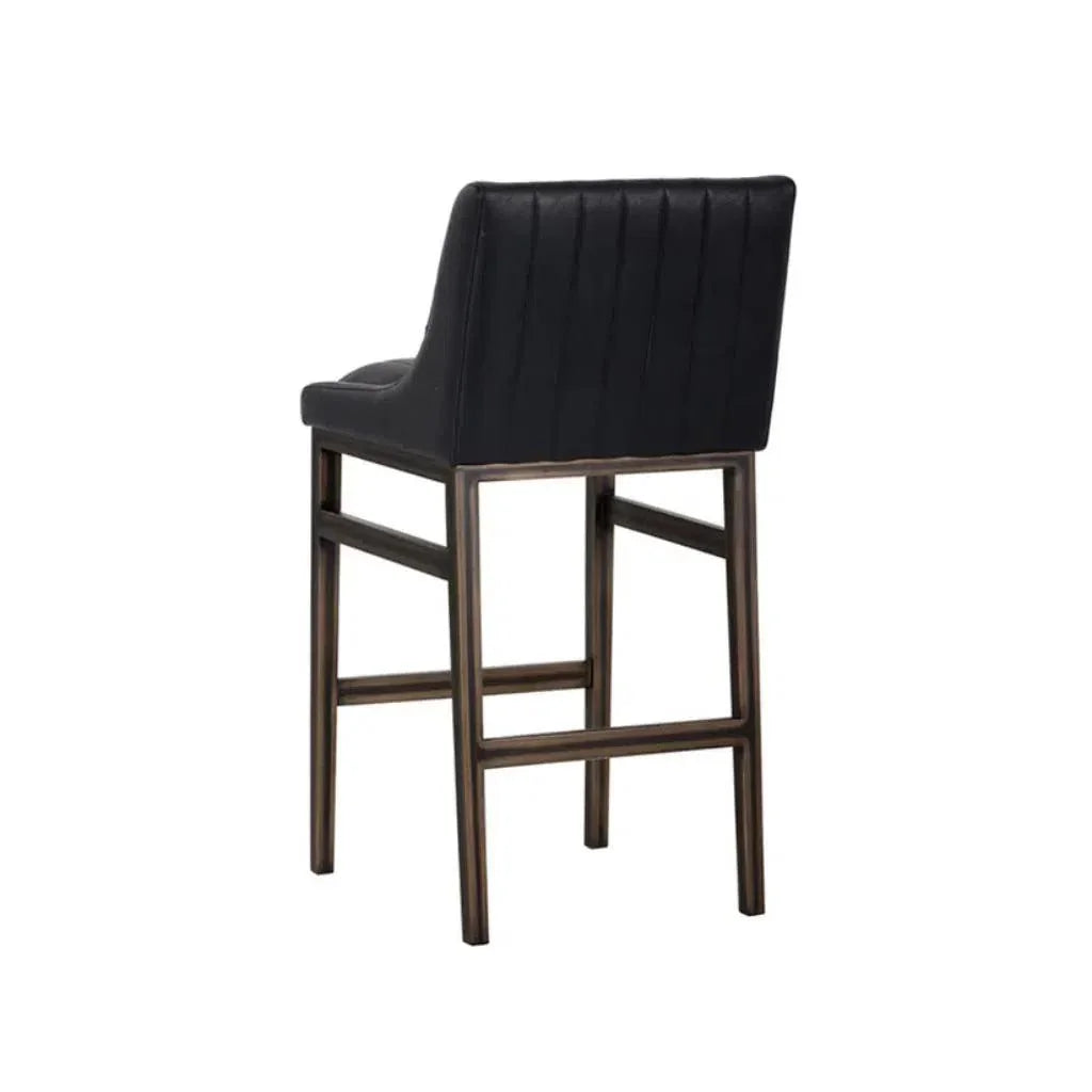 Halden Leather Urban Barstool - LOOMLAN - SUNPAN - Bar Stools