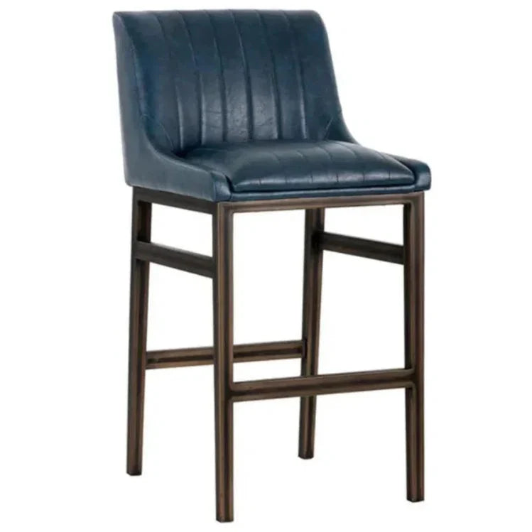 Halden Leather Urban Barstool - LOOMLAN - SUNPAN - Bar Stools
